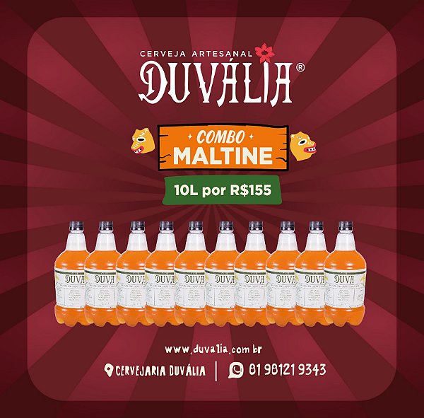COMBO 10L MALTINE (CACAU E BAUNILHA)