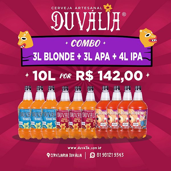 COMBO 10L: (3L BLONDE + 3L APA + 4L IPA)