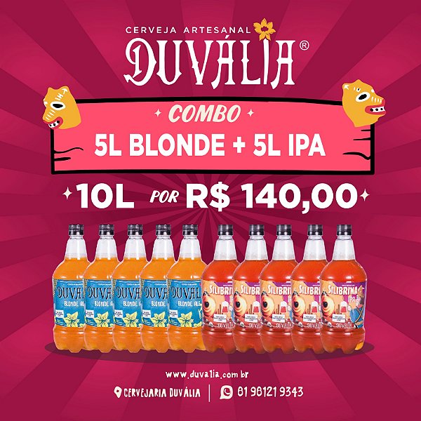 COMBO 10L: (5L BLONDE + 5L IPA)