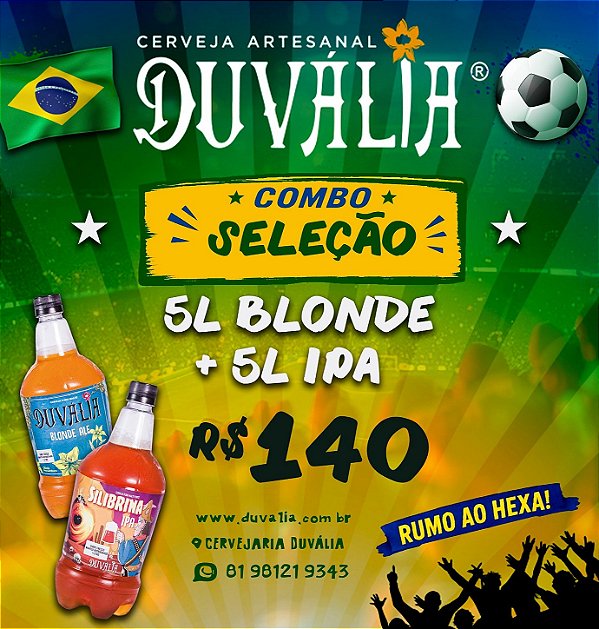 COMBO SELEÇÃO: 5L BLONDE + 5L IPA