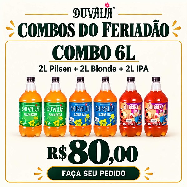 (OFERTA) COMBO: 2L PILSEN + 2L BLONDE + 2L IPA