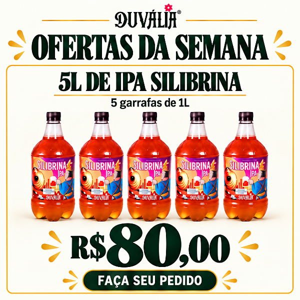 OFERTA DA SEMANA - COMBO: 5L IPA SILIBRINA