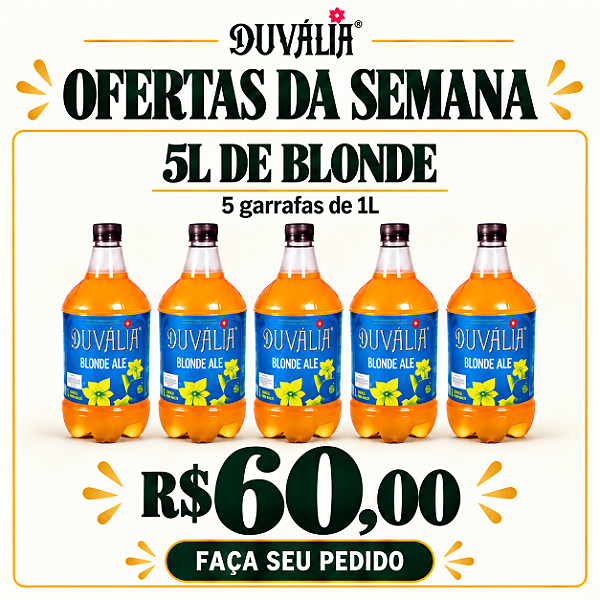 OFERTA DA SEMANA - COMBO: 5L BLONDE ALE