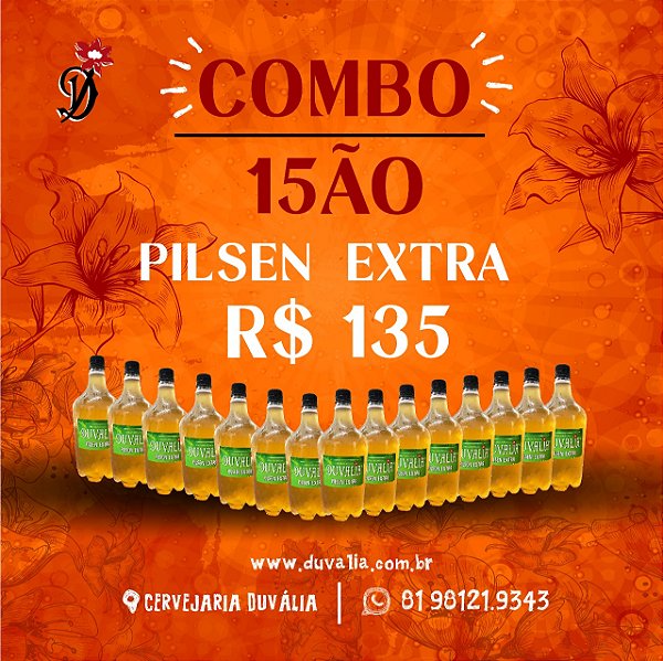 COMBO 15ÃO: 15L PILSEN EXTRA