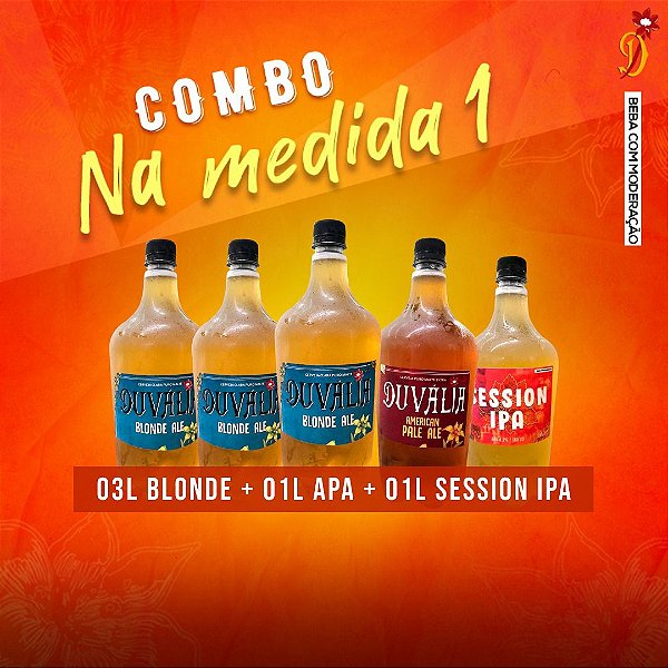 COMBO NA MEDIDA 1 (3 BLONDE ALE + 1APA + 1 SESION IPA)