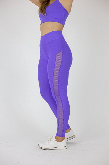 calça legging lilas