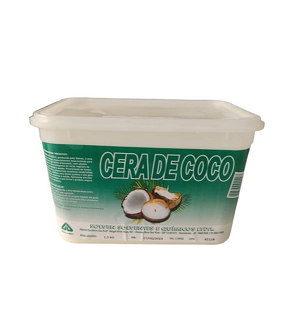 CERA DE COCO PARA VELAS SOLVEN 1 KG