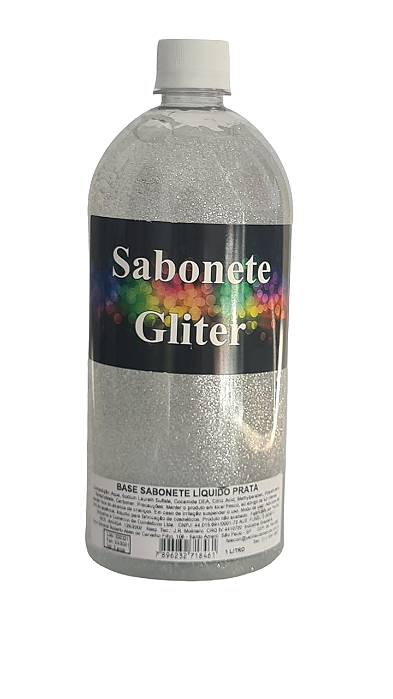 BASE SABONETE LIQ C GLITTER PRATA YA 1LT