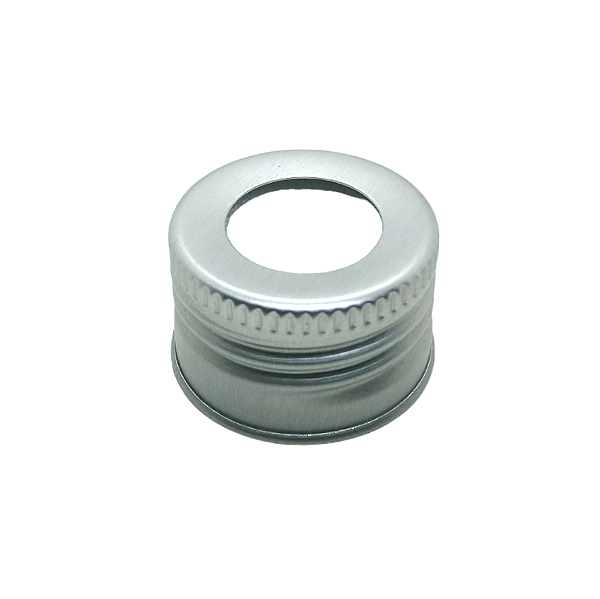 TAMPA METAL R28 PRATA C/ FURO