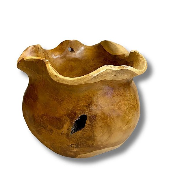 VASO TEKA CURVE EM MADEIRA ORGANICO