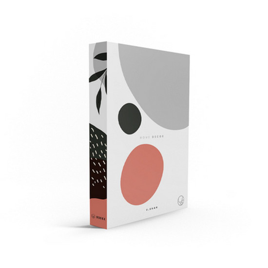 CAIXA LIVRO DECORATIVA BOOK BOX ORGANIC FLOWER II 30X23X3