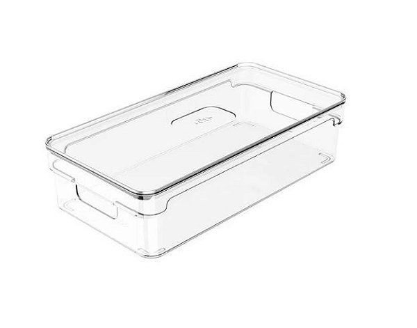ORGANIZADOR DE ARMÁRIOS COM TAMPA CLEAR 2,8L