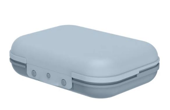 SANDUICHEIRA BICOLOR AZUL GLACIAL FECHADO