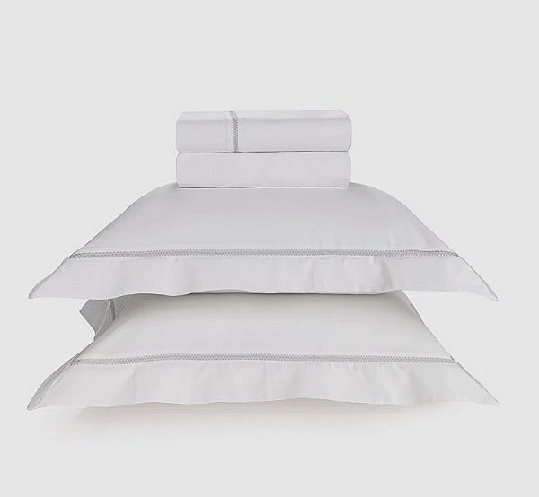 JOGO DE CAMA TRUSSARDI MIELE - CETIM 600 FIOS 100% ALGODÃO EGÍPCIO