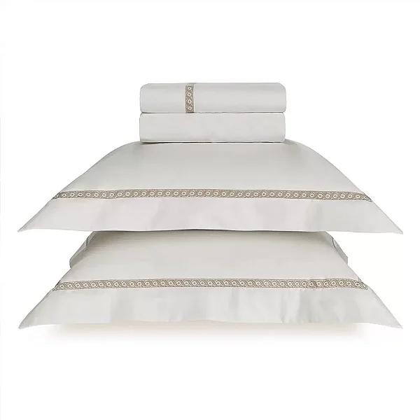 JOGO DE CAMA TRUSSARDI GIORGIO - PERCAL 200 FIOS 100% ALGODÃO