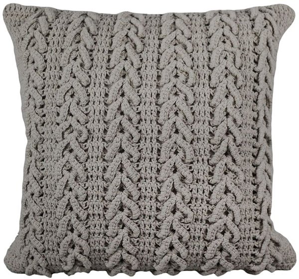 ALMOFADA CROCHÊ 52X52 EM ALGODÃO ARTESANAL MOD 3