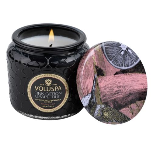 VELA VOLUSPA POTE DE VIDRO PINK CITRON GRAPEFRUIT - 35H