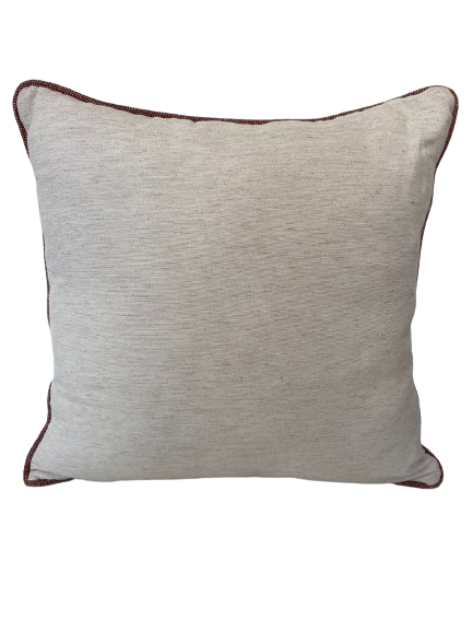 ALMOFADA LINHO CRU LISA 52X52 LINHO TERRACOTA