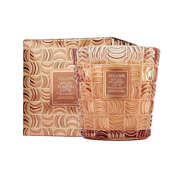VELA COPO VIDRO CLASSICO VOLUSPA SPICED PUMPKIN LATTE - 60H