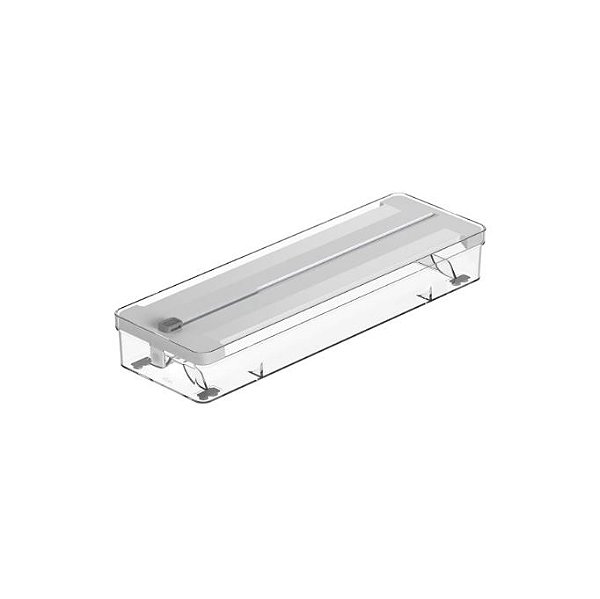 ORGANIZADOR E CORTADOR DE ROLOS PARA GAVETAS - BRANCO