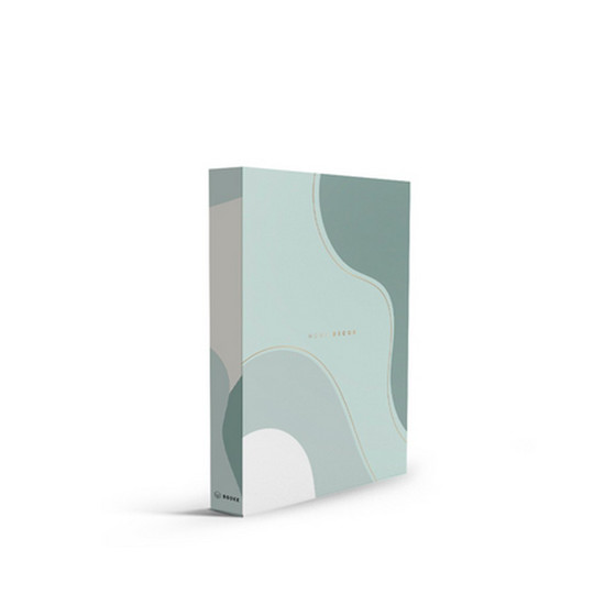 CAIXA LIVRO DECORATIVA BOOK BOX ORGANIC WAVE GREEN II 30x23x3CM