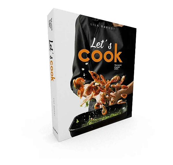 CAIXA LIVRO DECORATIVA BOOK BOX LET' COOK 30x24x4CM