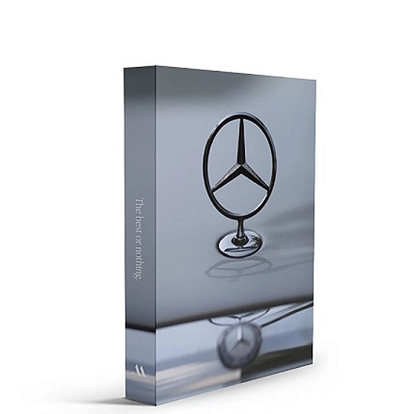 CAIXA LIVRO DECORATIVA BOOK BOX MERCEDES BENZ 30X23X3CM