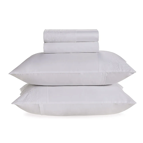 JOGO DE CAMA TRUSSARDI LA LIZZA - CETIM 300 FIOS 100% ALGODÃO EGÍPCIO