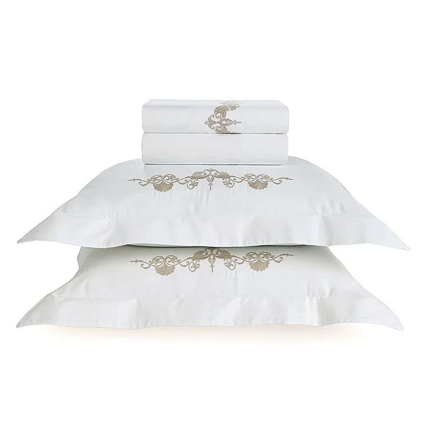 JOGO DE CAMA TRUSSARDI SALENTO - CETIM 300 FIOS 100% ALGODÃO EGÍPCIO