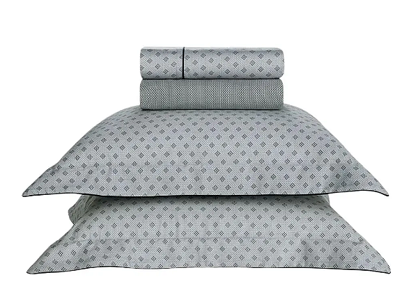 JOGO DE CAMA TRUSSARDI ANGELO - CETIM  300 FIOS 100% ALGODÃO EGÍPCIO