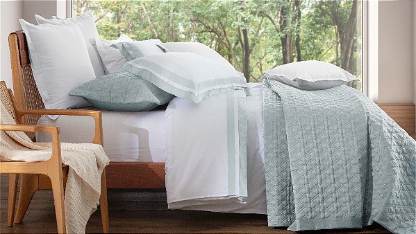 JOGO DE CAMA NATURALLE ST. HONORÉ - CETIM 300 FIOS 100% ALGODÃO