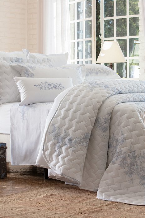 JOGO DE CAMA NATURALLE LIMOGES - CETIM 300 FIOS 100% ALGODÃO