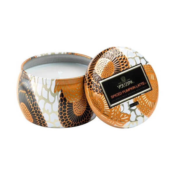 MINI VELA VOLUSPA LATA SPICED PUMPKIN LATTE - 25H