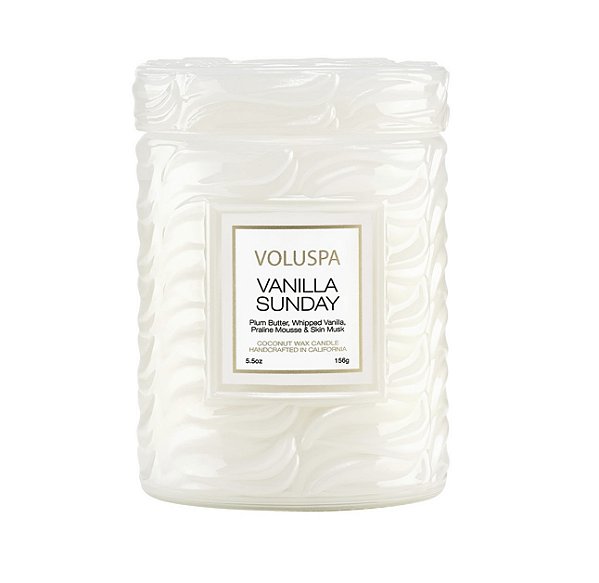 MINI VELA VOLUSPA POTE DE VIDRO VANILLA SUNDAY - 50H