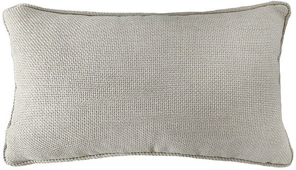 ALMOFADA LINHO BEGE 35X52 LISA COM CORDÃO