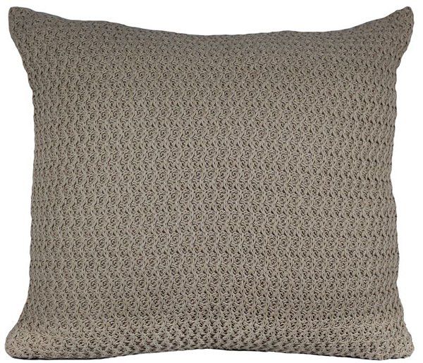 ALMOFADA TRICO TRAMA LISA 2 52X52 CHOCOLATE