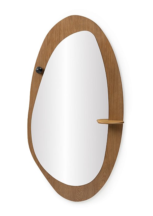 ESPELHO ACORDE COM PRATELEIRA E PEDRA NATURAL