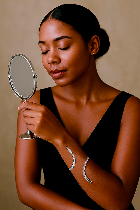 Bracelete Torcido Feminino – Design Autoral