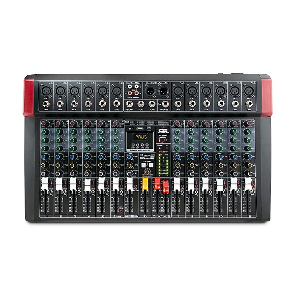 Mesa de som amplificada e interface USB Arcano ARC-MIX-12P