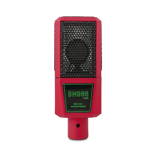 Microfone condensador BM800 Audio BM-X2A c/ braço pop filter cabo