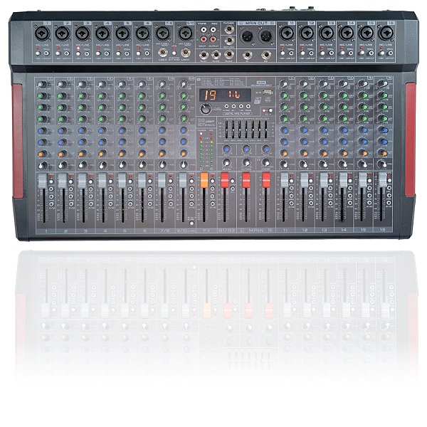 Mesa De Som Amplificada 700w Interface Arcano AM-DAIMO16-POWER