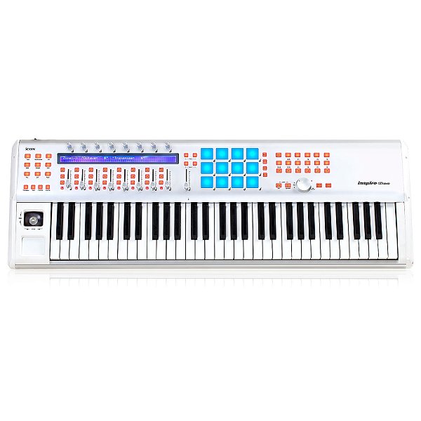 Teclado musical e controladora iCON InSpire 6 G2 61 teclas 5 oitavas USB