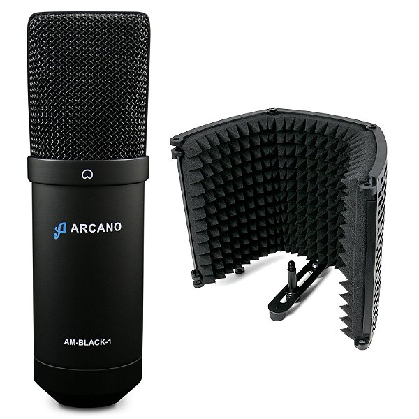 Microfone USB Arcano AM-BLACK-1 c/ Protetor acústico ARC-SK1 - Rede  Discovery – O portal do músico brasileiro