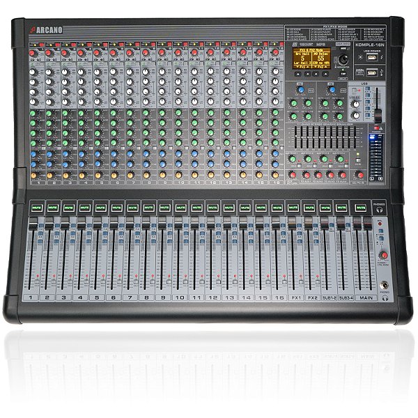 Mesa de som e interface USB Arcano KOMPLE-16N