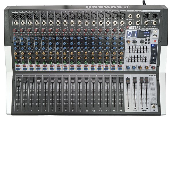 Mesa de som amplificada Arcano Ultra-P16 2000W