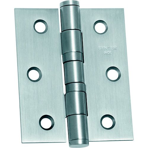 Dobradiça com Rolamento 3x2.1/2” Inox 304 Escovado Canto Reto Cartela c/ 3 un. Synter