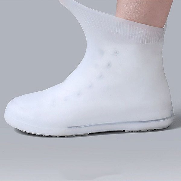 Capa Chuva Sapato Tenis Moto Protetor Silicone Calçado