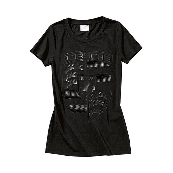 T-shirt feminina, escudo Porsche