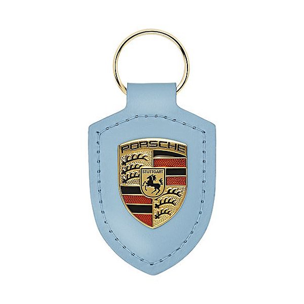 Chaveiro Couro Porsche (Frozen Blue.)
