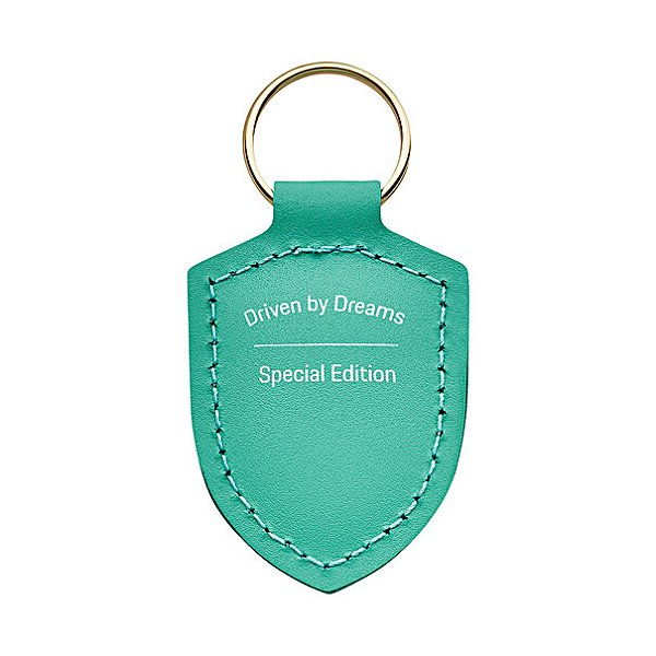 Chaveiro Emblema Porsche 'Driven by Dreams', Edição Limitada, coleção 75Y Porsche Sports Cars